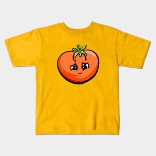 Cheeky Cartoon Tomato Character Garden Tips Toons Kids T-Shirt